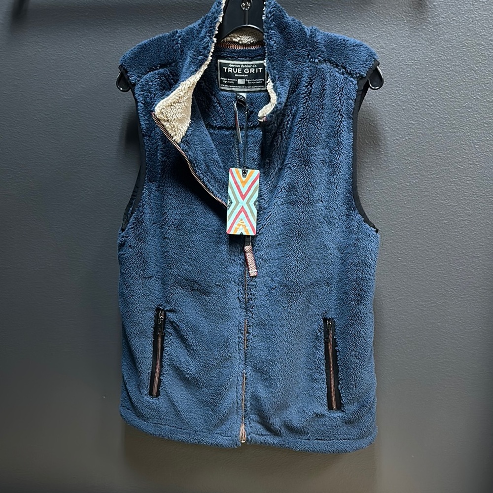 True Grit Navy Fleece Vest